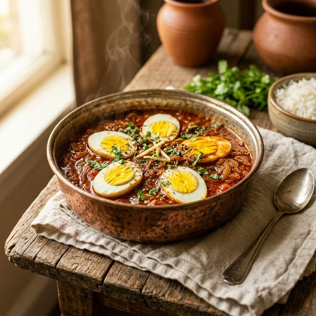 Simple Anda Curry with Mathania Lal Mirch: A Weeknight Winner